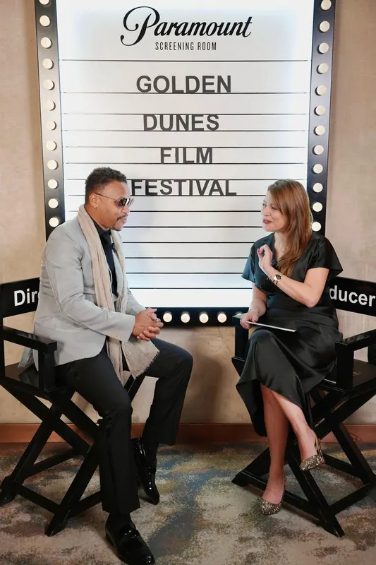 Golden Dunes 2025 — interviews under the marquee